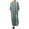 Arabic Clothing Loose Men's Muslim Dresses Islamic Clothing Men, Long Sleeve Kaftan Muslim Dresses Men's Islamic Clothing Long Muslim Dresses, T Green, L view 2