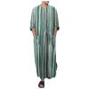 Arabic Clothing Loose Men's Muslim Dresses Islamic Clothing Men, Long Sleeve Kaftan Muslim Dresses Men's Islamic Clothing Long Muslim Dresses, T Green, XXL view 1