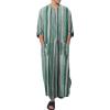 Arabic Clothing Loose Men's Muslim Dresses Islamic Clothing Men, Long Sleeve Kaftan Muslim Dresses Men's Islamic Clothing Long Muslim Dresses, T Green, XXL view 3