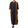 Arabic Clothing Loose Men's Muslim Dresses Islamic Clothing Men, Long Sleeve Kaftan Muslim Dresses Men's Islamic Clothing Long Muslim Dresses, S green, XXL view 1