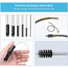 11pcs Bottle Brushes for Cleaning,Straw Cleaner Brush,Bottle Cleaning Brush with Drain Unblocker,Small Cleaning Bottle Brush,Baby Bottle Brush Pipe Cleaners,For Bottle Glasses Straw Cleaning view 4