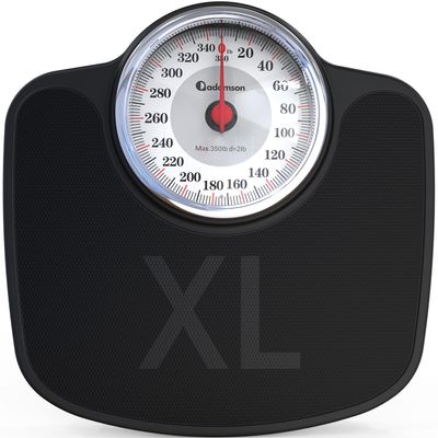 Adamson A27 Oversize Scales for Body Weight - Up to 350 lb - New Version - Anti-Skid Rubber Surface Extra Large Numbers - High Precision Bathroom Scale Analog - Durable with 20-Year Assurance