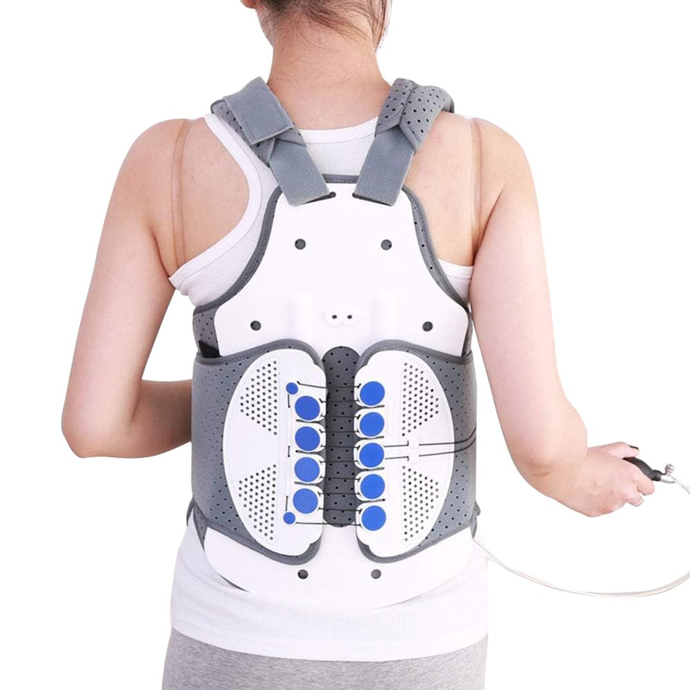 UZIAH Thoracolumbar Vertebral Fixation Brace Orthosis Adjustable Fracture Postoperative Inflatable Type Medical Rehabilitation Tools,L