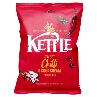 Kettle Potato Crisps 18x40g Full Box (Sweet Chilli & Sour Cream)