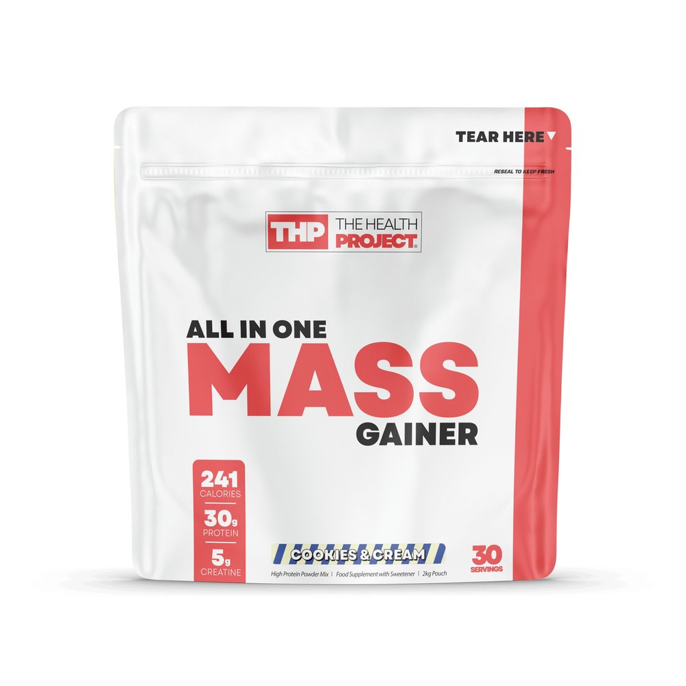 The Health Project Ultimate One+ Lean Mass | Promotes Muscle Recovery, Strength Enhancement & Body Composition | 2kg/30 Servings (Cookies & Cream)