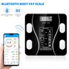 Scale for Body Weight, USB Rechargeable Digital Bathroom Scale, Smart Digital Body Fat Scale, Intelligent Body Fat BMI Scale with WIFI and Bluetooth, 400lbs (Black) view 2