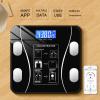 Scale for Body Weight, USB Rechargeable Digital Bathroom Scale, Smart Digital Body Fat Scale, Intelligent Body Fat BMI Scale with WIFI and Bluetooth, 400lbs (Black) view 4
