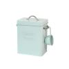 BradOc Detergent Box With Dosing Spoon ZemMetal Storage Box For Detergent ZemLaundry Can Lid ZemVintage Detergent Box Container,c view 1