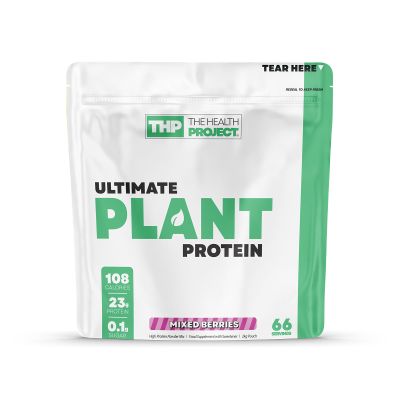 The Health Project - Ultimate Plant Protein with Digezyme | Vegan-Friendly, Muscle Recovery & Ehanced Digestion Support | SOYA-Free & Dairy Alternative | 66 Servings /2kg (Mixed Berries)
