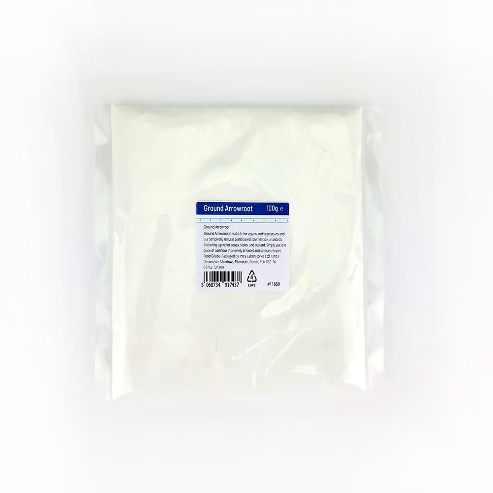 Entirely Ingredients Ground Arrowroot 100g - Gluten Free - Premium Quality - Food Grade