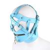 Blue Deprivation Hood with Zipped Mouth view 3