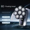 Electric Razor for Men's, Multifunctional 8D Bald Head Shaver 6 in 1 Electric Razor Head Shavers for Bald Men LED Display Electric Shavers view 2