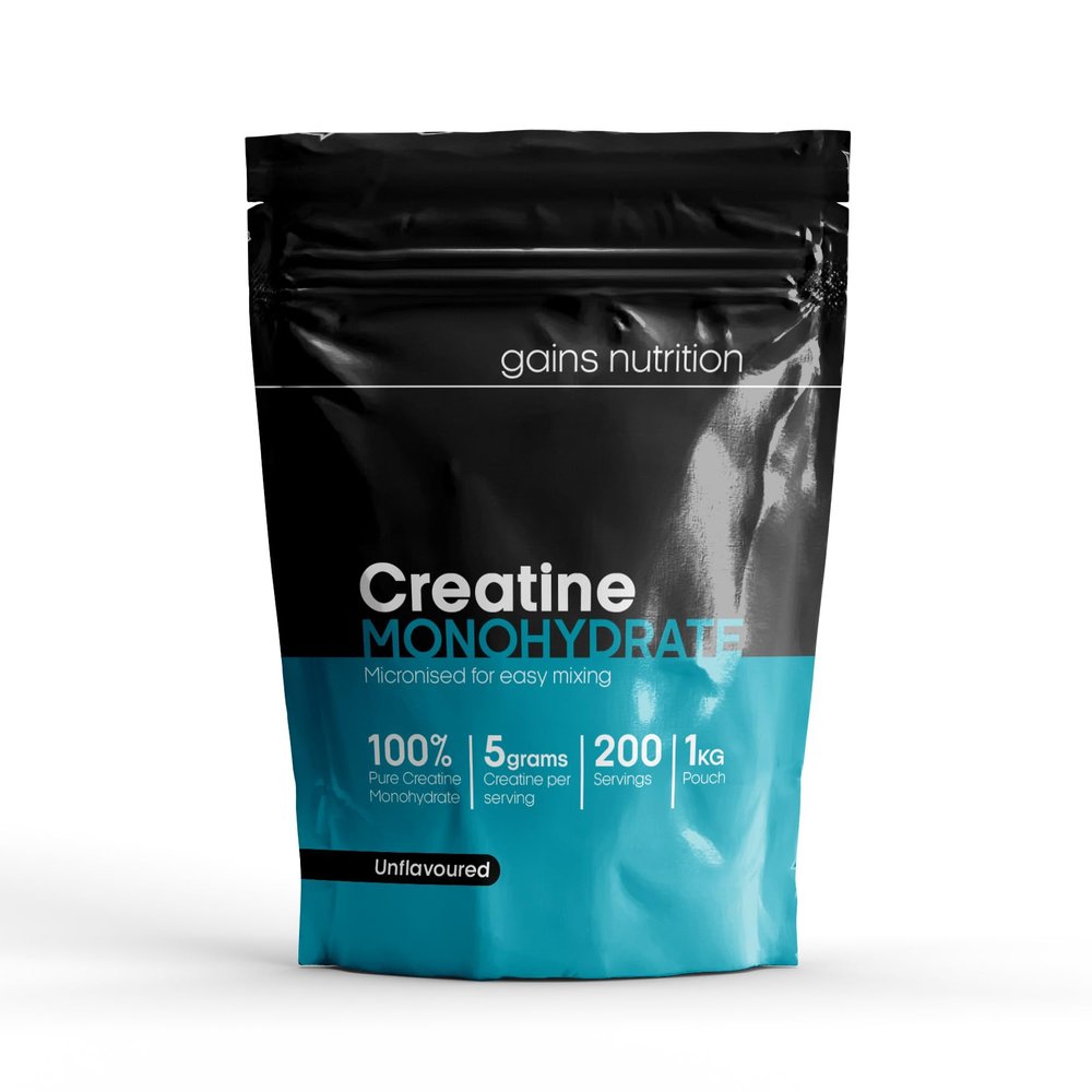 GN Creatine Powder | 1kg High Strength Creatine Monohydrate Powder - 5g per Serving | Unflavoured Filler Free Creatine-Monohydrate | Non-GMO & Gluten Free