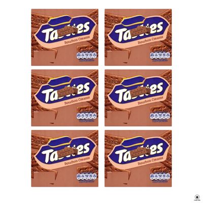 Tasties Biscuit Bundle with Tasties Chocolate Biscuit Bourbon Creams 300g (6 Pack)