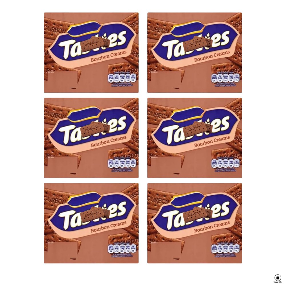 Tasties Biscuit Bundle with Tasties Chocolate Biscuit Bourbon Creams 300g (6 Pack)