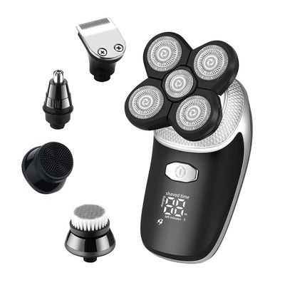Electric Razor for Men's, Electric Shaver 5 In1 Wet Dry Shaving Machine for Men Professional Set Rechargeable Electric Razor Beard Facial Grooming Kit