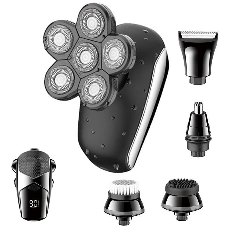 Electric Razor for Men's, Electric shaver for men grooming hair beard trimmer bald head shaving machine washable electric razor set