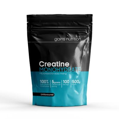 GN Creatine Powder | 500g High Strength Creatine Monohydrate Powder - 5g per Serving | Unflavoured Filler Free Creatine-Monohydrate | Non-GMO & Gluten Free
