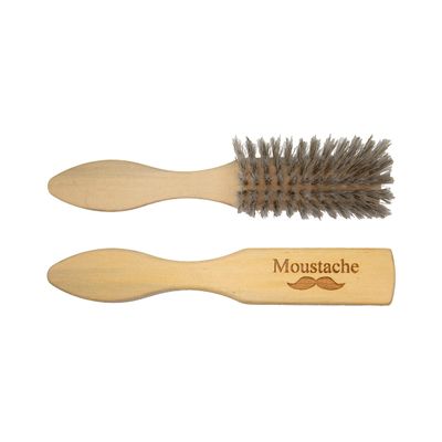 Moustache Barber Beard Facial Brush - Medium Sized Hair Remover Brushing - Professional Mens Barbering Grooming Stylist Salon Hairdresser Styling & Cutting - Smooth