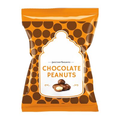 Bondds Chocolate Peanuts Bags | Milk Chocolate | A Traditional Favourite | No Artificial Colour | 75g | (Pack of 6)
