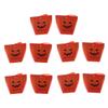HEMOTON 10pcs Pumpkin Man Candy Bag Halloween Nougat Bag Candy Paper Box for Party Supplies Halloween Favor Boxes for Fillers view 1