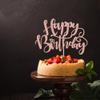 Naicaek Handmade Glitter Happy Birthday Cake Topper,Birthday Party Cake Decorations, Anniversary/Birthday Party Decoration Supplies (Rose Gold) view 3