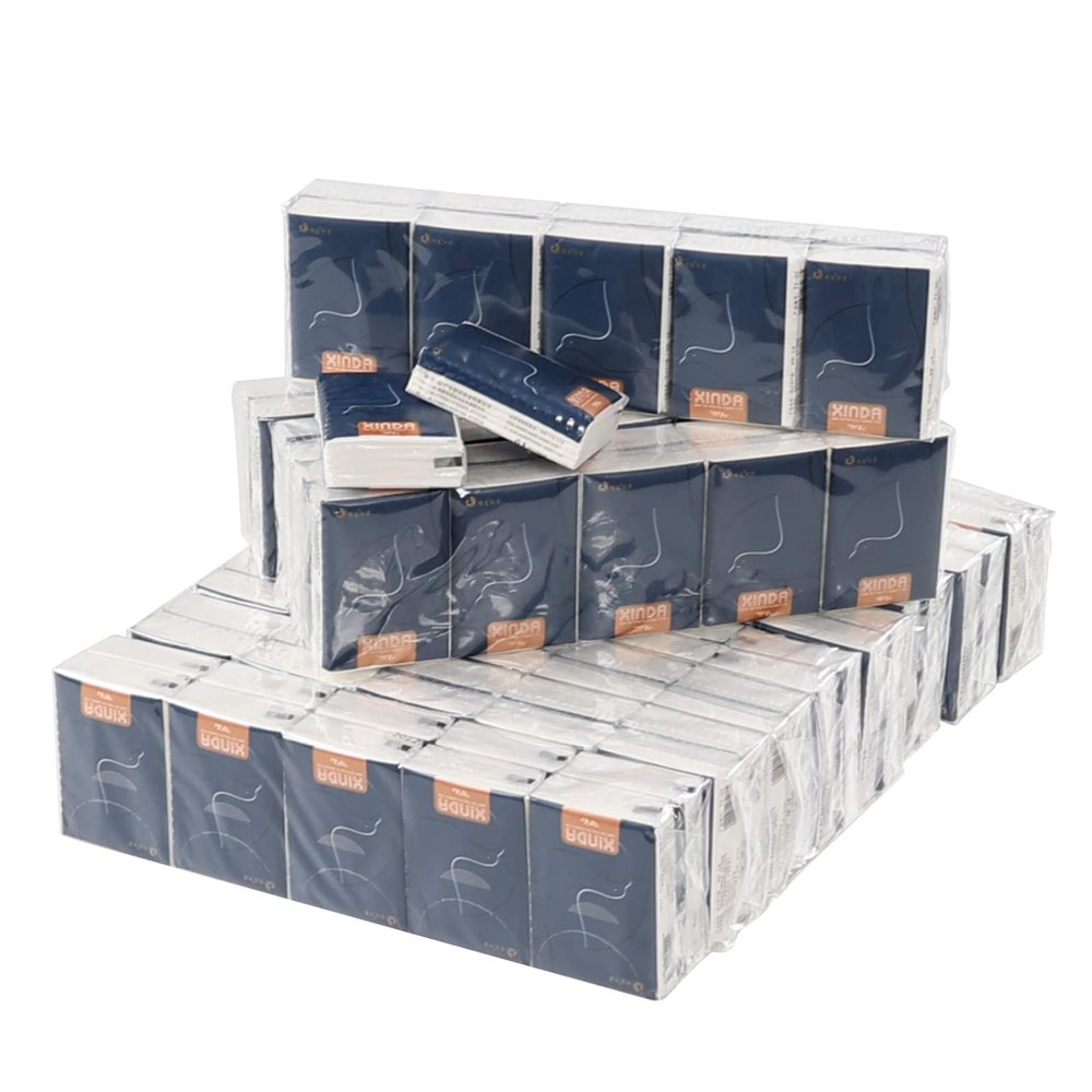 Waikhomes Pack of 120 Mini Pocket Tissue, 4ply Soft Facial Tissue Travel Size