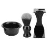 3 In 1 Shaving Brush Kit , Men Shaving Set Beard Shaving Brush Bowl Holder Men Beard Cleaning Face Hair Style Tool Set for Men Beard Remover view 1