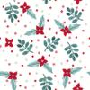 16 Napkins Embossed Christmas Mistletoe and Leaves as Table Decoration Paper Napkins with Motif Also for Decoupage and Decoupage 33 x 33 cm view 1