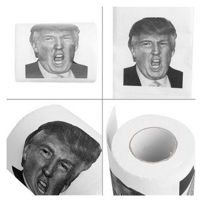 ERICAT 1 Roll 100 Dollar Bill Toilet Paper Christmas Home Supplies Rolling Paper Dump Trump Toilet Tissue Funny Novelty Gag Gift (Color : Trump)