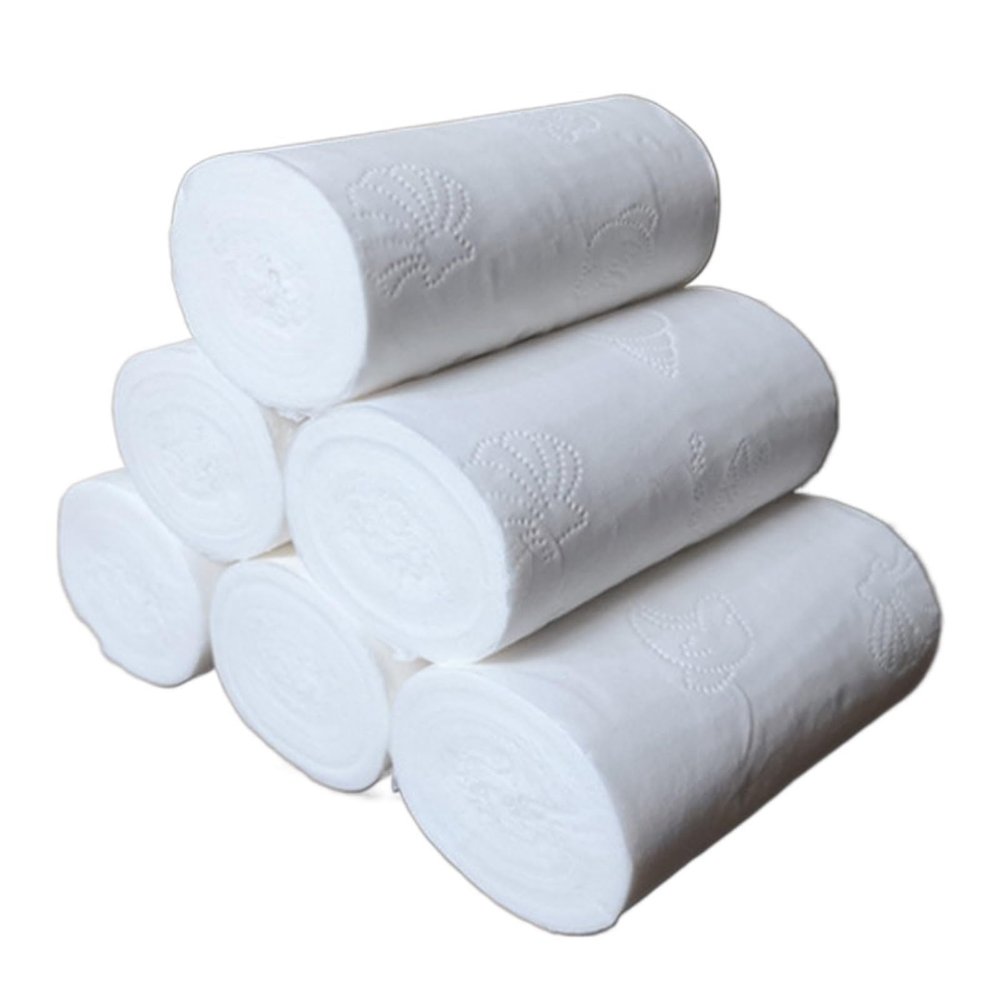 10 Rolls Four Layer Kitchen Toilet Tissue Home Bath Toilet Roll Toilet Paper Soft Toilet Paper Skin-Friendly Paper Towels