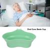 Bed Mouthwash Cup, Dental Emesis Tray, Oral Care Basin Cup with Grip, Teeth Cleaning and Vomit Collection for Elderly Bedridden Patients view 3