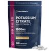Potassium Supplement High Strength 1500mg with Vitamin C | Electrolyte Capsules | Potassium Citrate | 120 Count | 100% Vegan | by Horbaach view 1