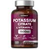 Potassium Supplement High Strength 1500mg with Vitamin C | Electrolyte Capsules | Potassium Citrate | 120 Count | 100% Vegan | by Horbaach view 4