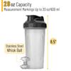 Mr. Pen- Shaker Bottles for Protein Mixes, 28 oz, Protein Shaker Bottle with Wire Whisk Ball, Shaker Cup, Mixer Bottle, Protein Shake Bottles, Protein Bottle, Protein Shake Bottle view 2