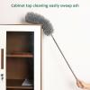 Long Duster Ceiling Fan Cleaner Retractable Bendable Duster Microfiber Duster Ceiling Duster Adjustable Flexible for High Ceilings with Fan Odavom view 2