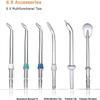 CAFFIA Water Flosser Professional for Teeth, 600ML Dental Water Teeth Cleaner 10 Adjustable Pressure, Electric Dental Pick Flosser for Teeth/Braces, 5 Water Jet Tips for Family view 2