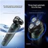 CAFFIA Mens Electric Shaver Razor Beard Trimmer Rotary Shaver Cordless Sideburn Trimmer Nose Trimmer Wet Dry Shaver Waterproof USB Rechargeable 3 in 1 view 3
