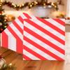 20pcs Christmas Party Disposable Paper Napkins 2 Ply Napkins Holiday 33cm x 33cm Cocktail Napkins Serviette for New Year Winter Dinner Party Supplies Decoration, White & Red Striped view 1