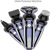 CAFFIA Mens Electric Shaver Razor Beard Trimmer Rotary Shaver Cordless Sideburn Trimmer Nose Trimmer Wet Dry Shaver Waterproof USB Rechargeable 5 in 1 view 4