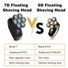 Electric Razor for Men's, Waterproof Head Shavers for Bald Men Cordless Rechargeable Electric Shavers for Men with Hair Clipper Beard Nose Hair Cleansing view 4