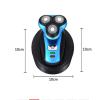 5D Electric Shaver Floating Triple Blades Whole Body Washing Shaving Machine USB Charging Cordless Razor Men's Beard Trimmer view 4