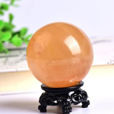 1PC Natural Dream Amethyst Ball Polished Globe Massaging Ball Reiki Healing Stone Home Decoration Souvenirs Gift-calcite,30-35mm