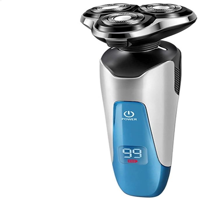 CAFFIA 4 in 1 Multi-Functional Electric Shaver, Cordless Electric Razor, USB Rechargeable Electric Shaver & Grooming Kit with 4D Floating Rotary, for Haircutting and Beard Trimming