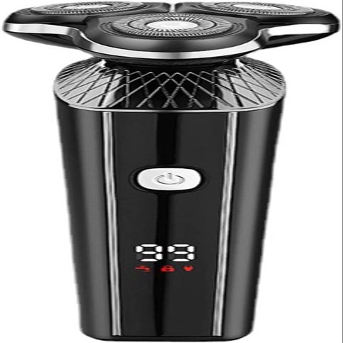 CAFFIA 4-in-1 Multifunctional USB Rechargeable Shaver, Waterproof Cordless Electric Shaver, Electric Shaver & Grooming Kit with LED Digital Display & Travel Lock, for Facial Care Needs