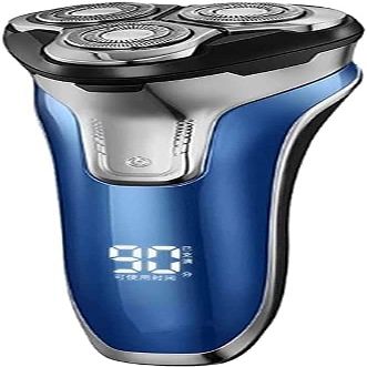 CAFFIA Electric Razor for Men, Rechargeable Electric Rotary Shaver, Washable Shaving Head, USB 1 Hour Fast USB Charging