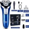 CAFFIA Electric Razor for Men, Rechargeable Electric Rotary Shaver, Washable Shaving Head, USB 1 Hour Fast USB Charging view 4