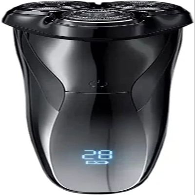 CAFFIA Smart Rechargeable Razor, Waterproof Electric Cordless Shaver, Electric Shaver & Grooming Kit with Smart Display & Travel Lock, Intelligent Anti-Pinch Razors for Bathroom, Travel