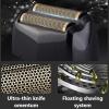 Electric Razor for Men, Rechargeable Cordless Shaver for Men Twin Blade Reciprocating Beard Razor Face Care Multifunction Powerful Trimmer view 3