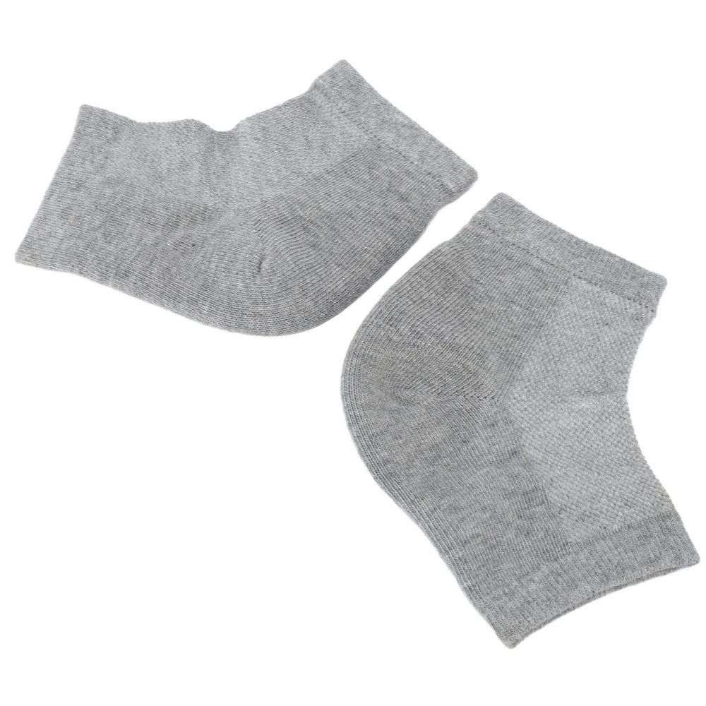 Heel Socks, Hypoallergenic Cracked Heel Socks for Cracks (Gray)